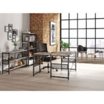 Tris=003 Montego Collection Light Industrial Metal Framed Credenza â 48″W x 12″D x 30″H - Image 2